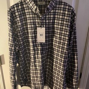 Savannah Men's Navy and white Checkered Shirt